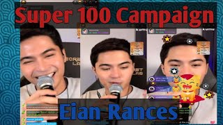 Super 100 Campaign  Eian Rances  Kumu Live  February 15 [upl. by Orwin125]