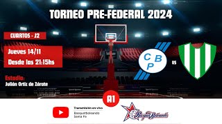 Banco Provincial vs Sanjustino  PREFEDERAL2024  Cuartos de final  Juego Nº2 [upl. by Ahsilak]