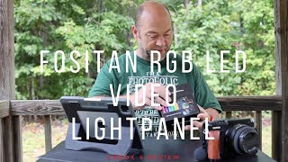 Unbox amp Review  FOSITAN RGB LED HSI Video Light [upl. by Vidda]