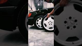 Transforming a Classic MercedesBenz  Old to New Tyre Upgrade [upl. by Amikahs]