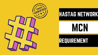 Hashtag Network MCN Requirements For Small YouTubers [upl. by Keiko]