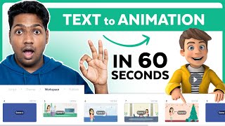 Text to Animation Video using AI Tools for FREE  2024 [upl. by Synn]