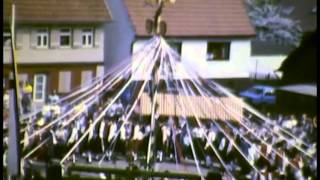 1 Maibaum Bändertanz1987 Dorfplatz Dürrwangen [upl. by Orella]