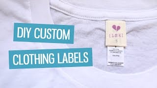 DIY custom clothing labels  CharliMarieTV [upl. by Ramu877]