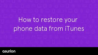 How to restore your iPhone data from iTunes [upl. by Lusar17]