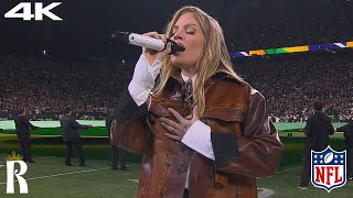 Luísa Sonza Performs The Brazilian National Anthem Live  The Packers Vs Eagles Football Game [upl. by Haibot667]