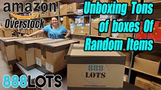 Unboxing these 4 Huge boxes from 888 Lots Amazon overstock  What did we get [upl. by Johnny]