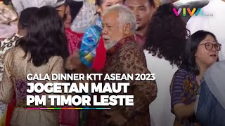 PECAH Xanana Gusmao Goyang Gala Dinner KTT ASEAN di Jakarta [upl. by Weinert]