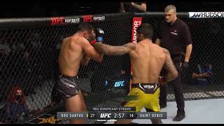 UFC  Dos santos vs Saint Denis  Insane Round [upl. by Eram]