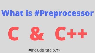 what is preprocessor [upl. by Maclean900]