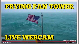 Frying Pan Tower Live Webcam to watch hurricane storms off NC Coast [upl. by Airotkiv]