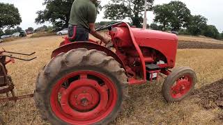 1951 David Brown Cropmaster VAK 1C 25 Litre 4Cyl TVO Tractor 25HP with David Brown Plough WYFC [upl. by Imef]