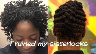 First Sisterlocks Update of 2018 Damage Repair Retightening Lessons Learned  Brandon and Tobi [upl. by Arodoet]