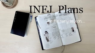 INFJ Plans l Planning and Journaling for the Rainy season [upl. by Aneerb845]