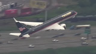 Trump takes off to go to DC [upl. by Merralee]