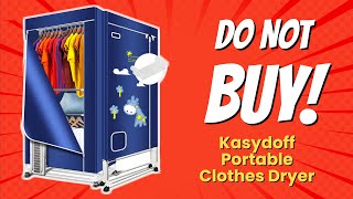 KASYDOFF PORTABLE CLOTHES DRYER 😱  10 REASONS NOT TO BUY [upl. by Dukie]