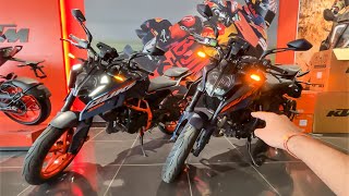 2024 New KTM Duke 390 vs Duke 250 BS7 Full Comparison Review [upl. by Eniamert]