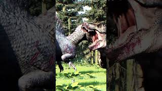 BULL TRex Kills Spinosaurus in JWE2 jurassicworldevolution2 dino jurassicworld dinosaur jwe2 [upl. by Anelra]