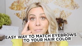 Easy way to match Eyebrows to your Hair Color [upl. by Aryc]