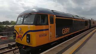 69011 Drax railtour passing through Wakefield kirkgate 18824 [upl. by Gwendolin618]