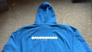 BALENCIAGA STRIKE HOODIE REVIEW AZZYLEI [upl. by Lseil]