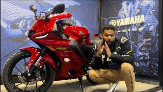 2024 Yamaha R15 V4 Red Colour New Model Price Changes New Features [upl. by Chuipek]