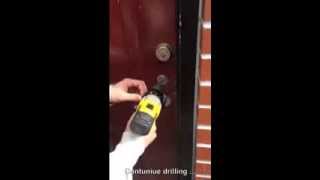 How to open a lock under 5 mins by drilling out a cylinder [upl. by Hazard]