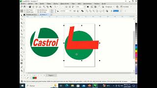 Como diseñar el logo Castrol en Corel DRAW  video tutorial [upl. by Airda]