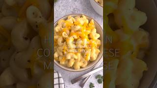 HIGH PROTEIN COTTAGE CHEESE MAC AND CHEESE  healthy mac amp cheese recipe [upl. by Eyllek224]