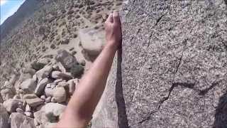 Headstone Rock Lead Climb Joshua Tree National Park GoPro HD [upl. by Notwal]