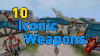 RuneScapes Top 10 Iconic Weapons [upl. by Aitselec641]