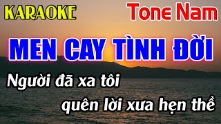 Men Cay Tình Đời Karaoke Tone Nam Karaoke Dễ Hát  Beat Mới [upl. by Shelia913]