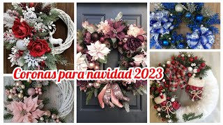 coronas navideñas para puertas navidad [upl. by Anreval]