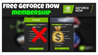 HOW TO GET FREE GEFORCE NOW MEMBERSHIP PRIORITYULTIMATE [upl. by Plante501]