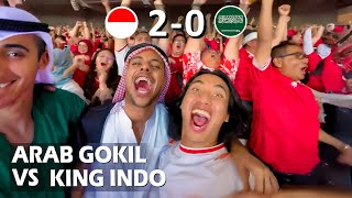 Arab gokil Reaction INDONESIA  ARAB SAUDI suasana heboh di GBK [upl. by Ahsined]