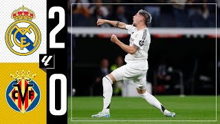 HIGHLIGHTS  Real Madrid 20 Villarreal  LaLiga 202425 [upl. by Elinnet]