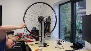 New Wheel Truing Stand A Giant spoke problem [upl. by Zaccaria]