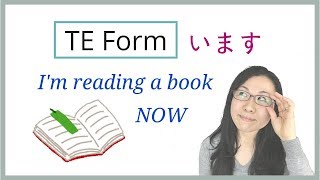 【GENKI L7】TE IMASU Form ています  I am reading a book now [upl. by Ynaffital]