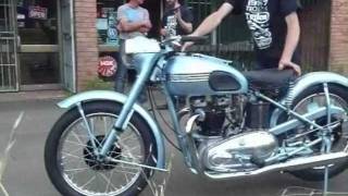 Triumph Thunderbird 1951 650cc  Trojan Classic Motorcycles [upl. by Nilats]