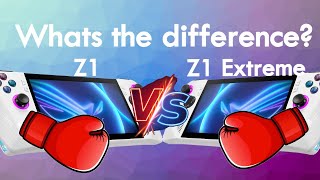 Asus ROG Ally Z1 vs Z1 Extreme Whats the difference [upl. by Louls61]