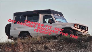 TROOPY BUILD Part 3 Cabinet making Camper fitout [upl. by Norri]