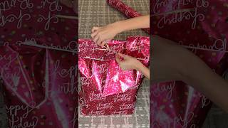 How to make a DIY gift bag to wrap an odd shaped gift Easy wrapping hack [upl. by Einot]