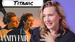 Kate Winslet Rewatches Titanic Eternal Sunshine The Regime amp More  Vanity Fair [upl. by Yentyrb]