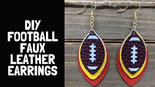 Football Faux Leather Earrings [upl. by Jaquenette]