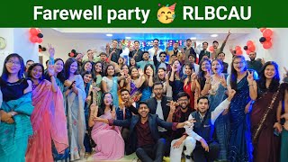 Farewell party RLBCAU JHANSI  Part 2 कॉलेज विदाई समारोह 2022 rlbcau rpcau nduat vlog [upl. by Newnorb]