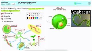 Microbes in Human Welfare for NEET 2019  Biocontrol Agents Breakdown for Botany Question 143 [upl. by Specht984]