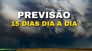 PREVISÃO 15 DIAS DIA A DIA SISTEMA DE BAIXA PRESSÃO LEVA CHUVAS PARA O NORDESTE [upl. by Katine]