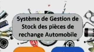 Système de Gestion de Stock des pieces de rechange Autolobile sous forme excel [upl. by Nerte]