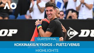 KokkinakisKyrgios v PuetzVenus Highlights QF  Australian Open 2022 [upl. by Enyawed968]