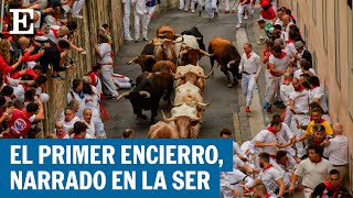 SAN FERMÍN 2023  Así ha sido el primer encierro de los Sanfermines  EL PAÍS [upl. by Browning]